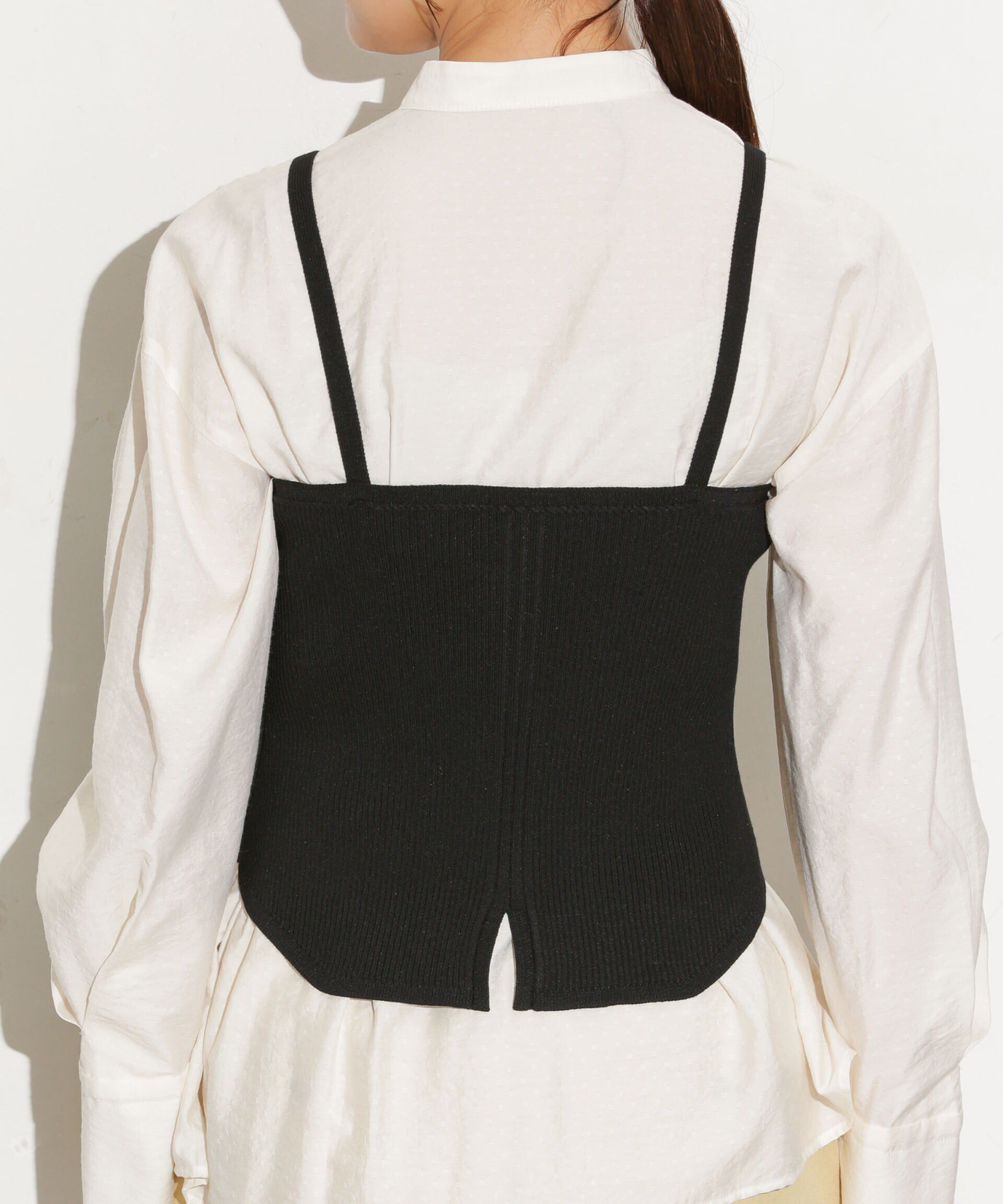 nano･universe「ニットビスチェ ストラップ取り外し可」|ニット・セーター|