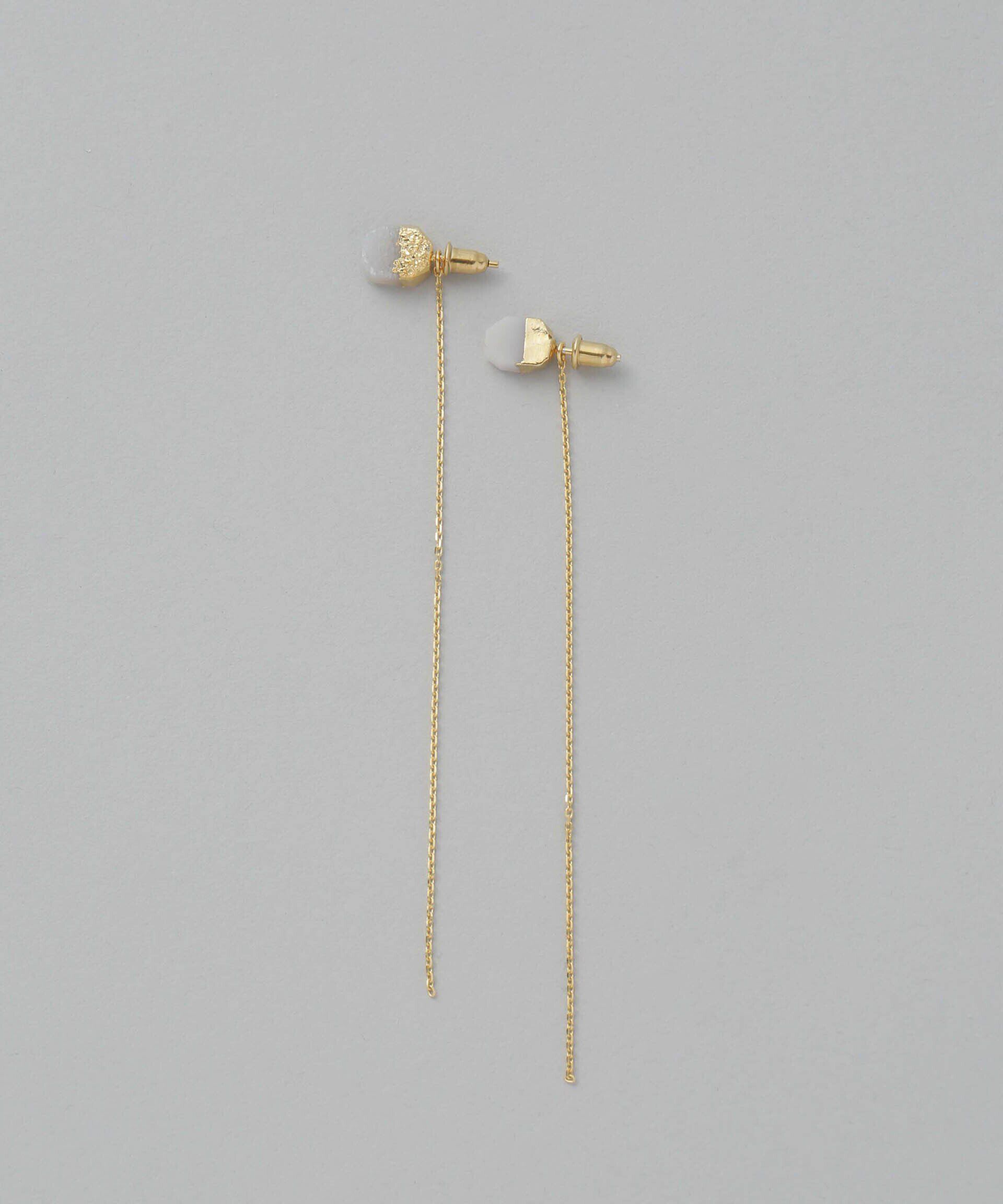 nano･universe「ストーンチェーンピアス」|ピアス|