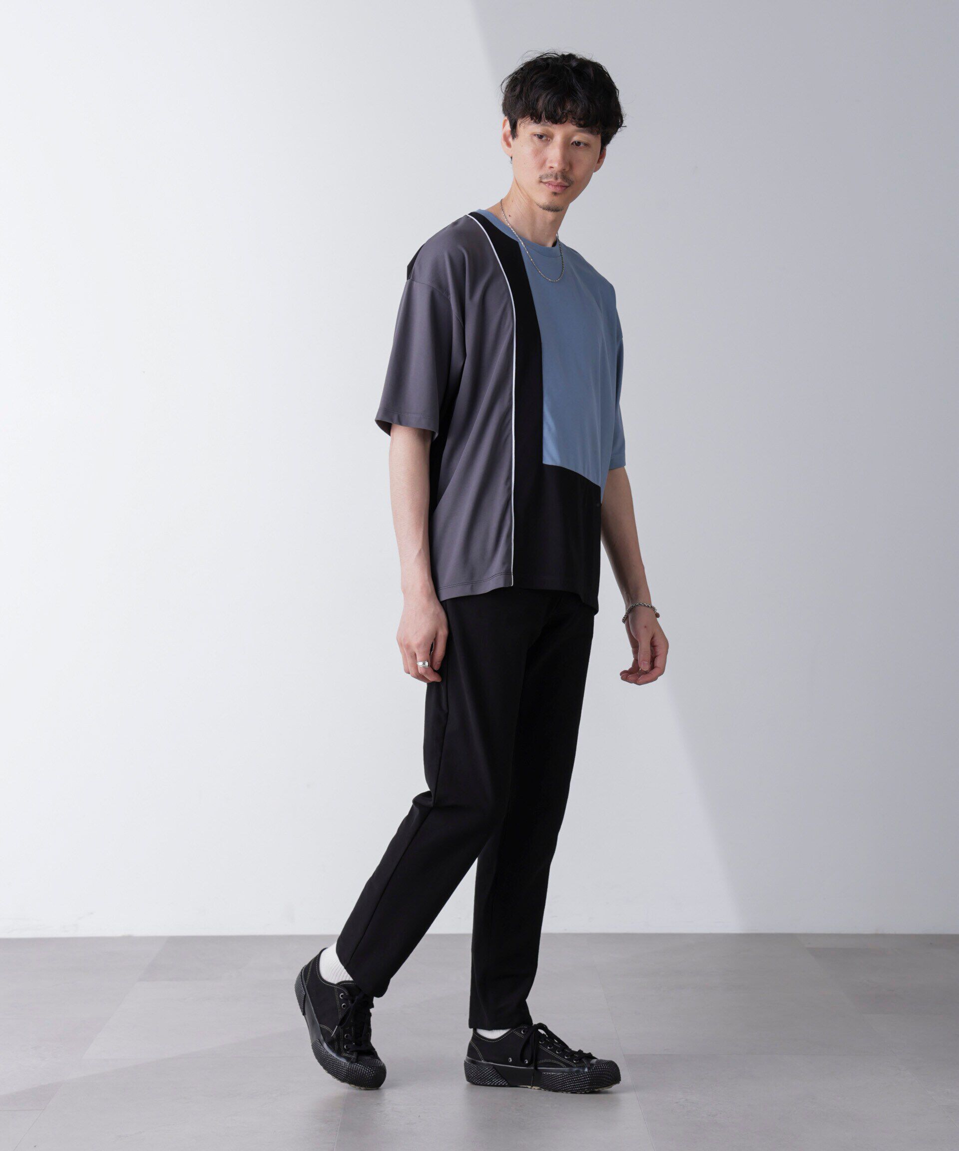 nano･universe「リラックス切り替えスムースＴシャツ 半袖」|Tシャツ・カットソー|