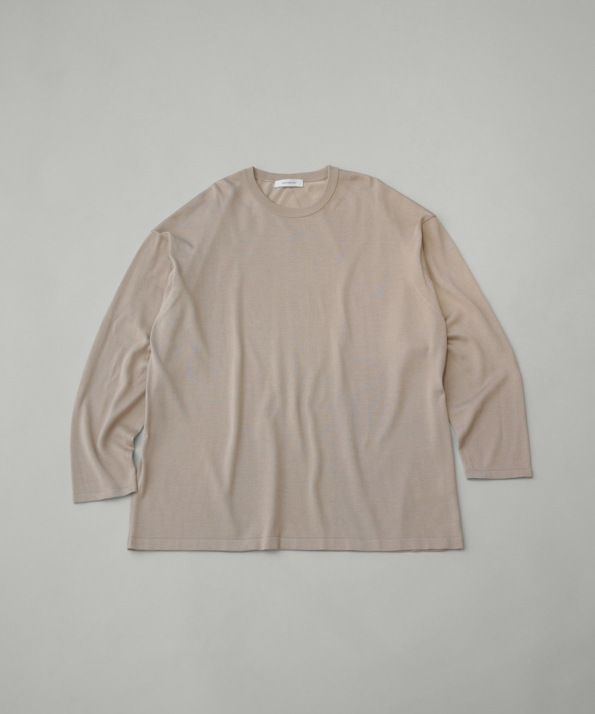 nano･universe「AB.シルクプレーティングリラックスニットTシャツ」|ニット・セーター|