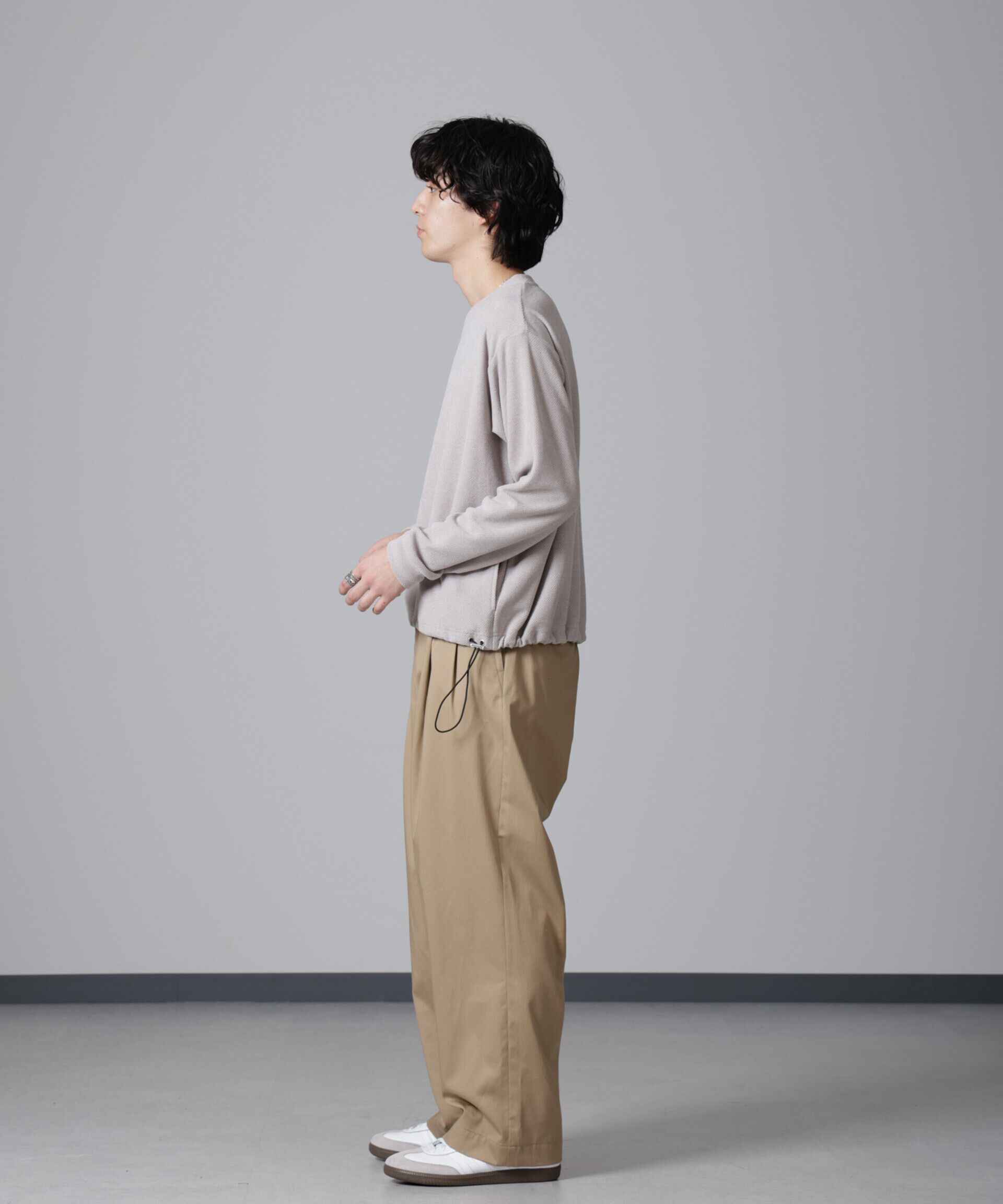 nano･universe「モールライクドローコードプルオーバー 長袖」|Tシャツ・カットソー|