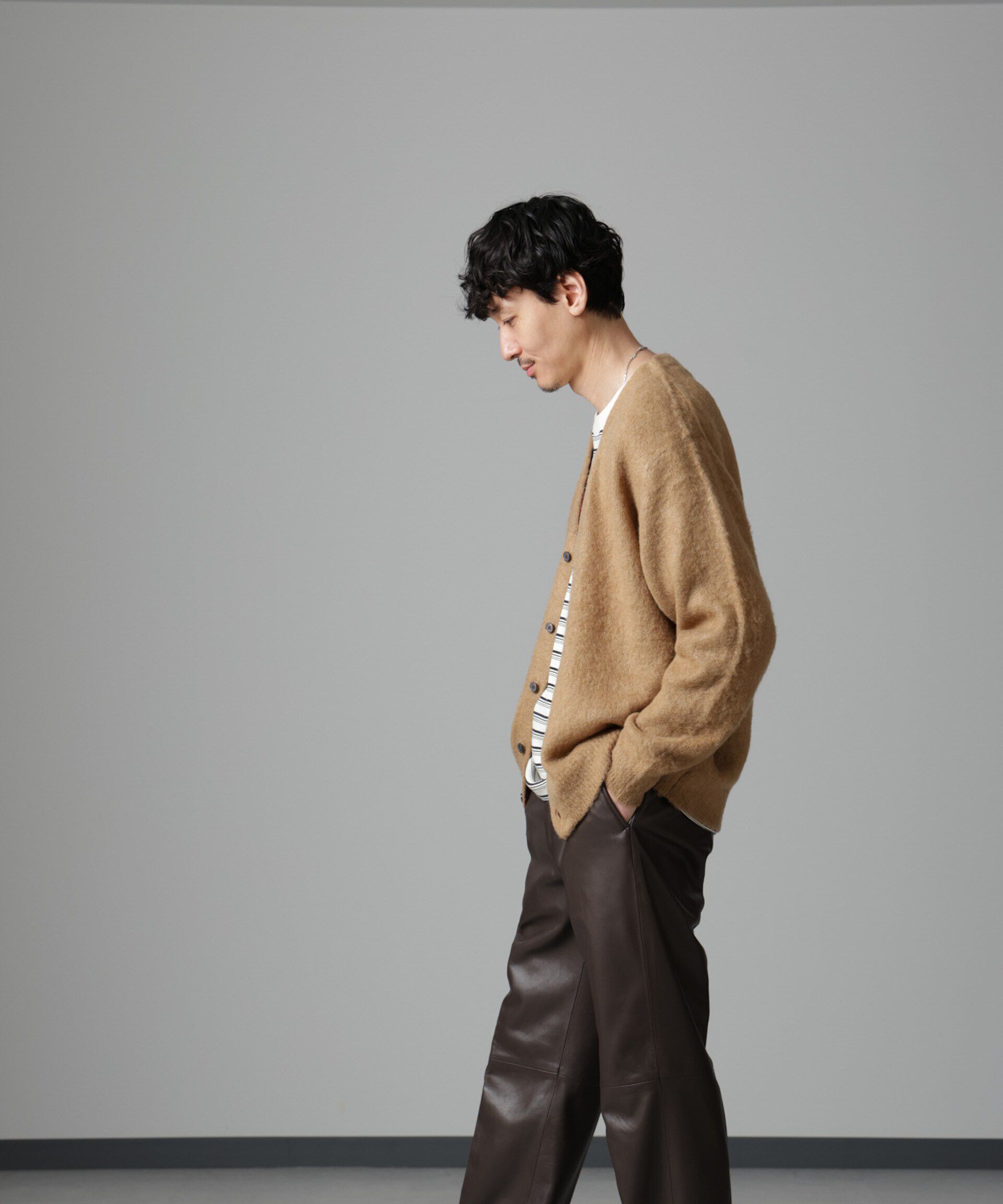 nano･universe「モヘヤブレンド起毛カーディガン」|ニット・セーター|