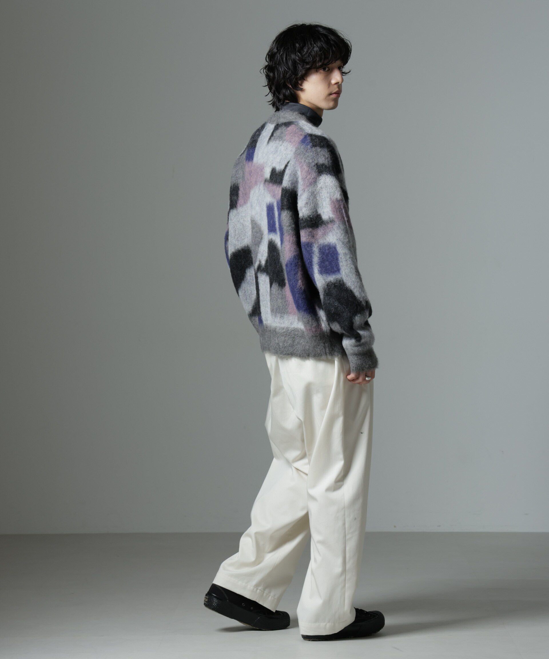 nano･universe「「着るアート」YUTAKA KAWAI モヘヤミックスカーディガン」|ニット・セーター|