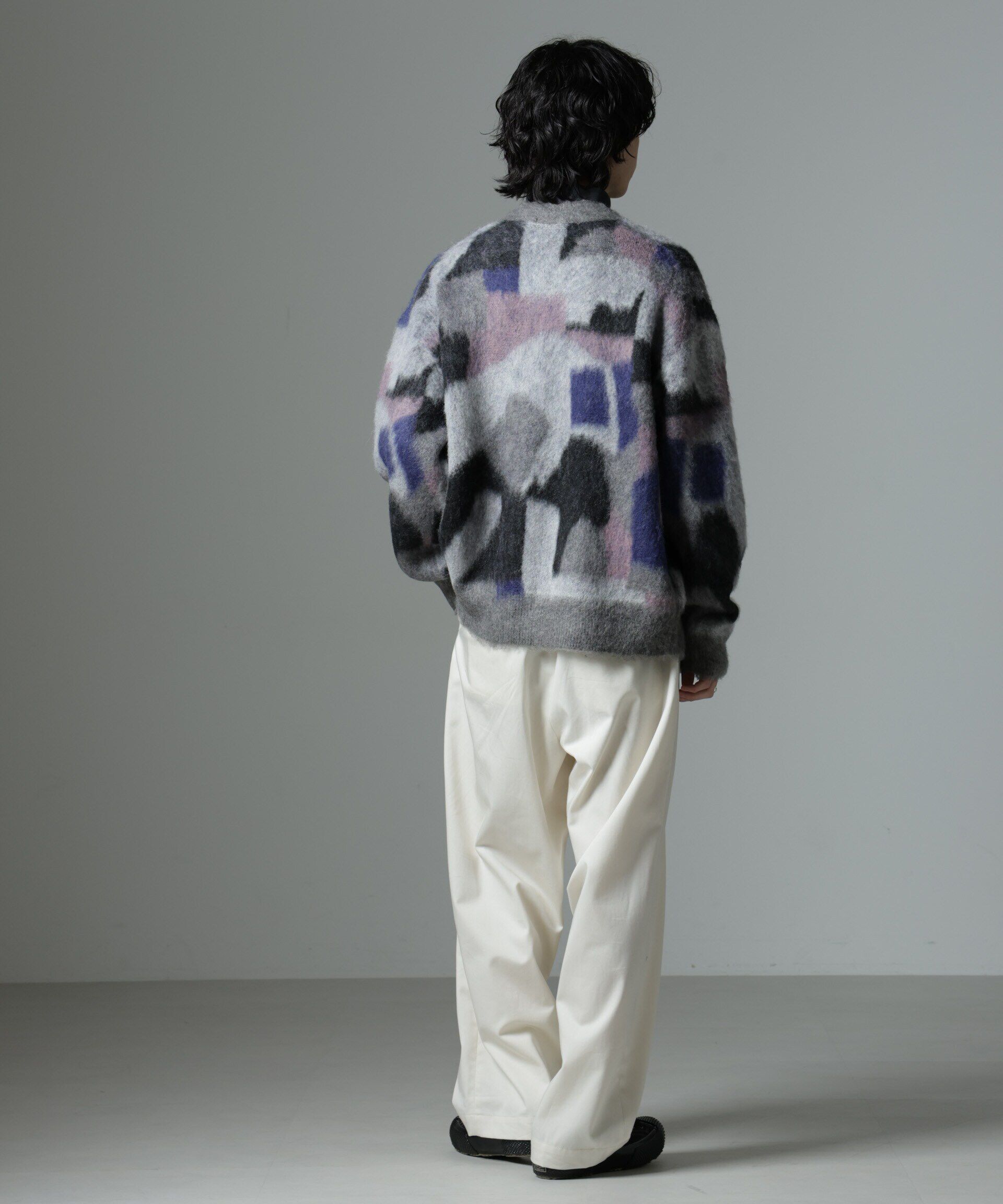 nano･universe「「着るアート」YUTAKA KAWAI モヘヤミックスカーディガン」|ニット・セーター|