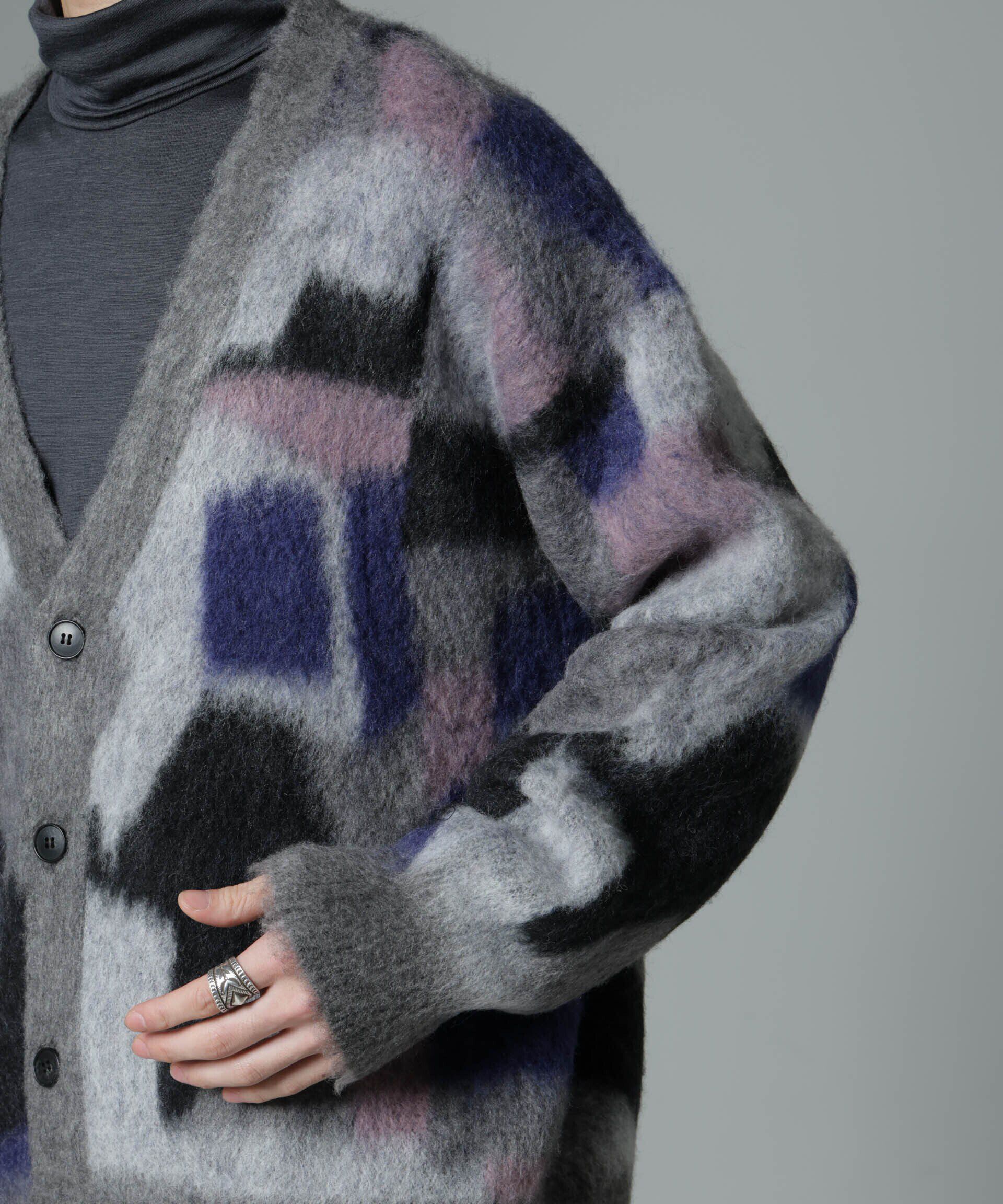 nano･universe「「着るアート」YUTAKA KAWAI モヘヤミックスカーディガン」|ニット・セーター|