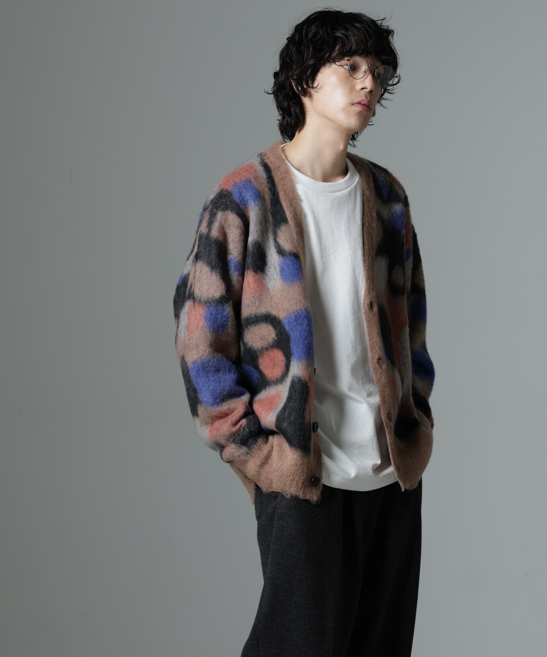 nano･universe「「着るアート」YUTAKA KAWAI モヘヤミックスカーディガン」|ニット・セーター|