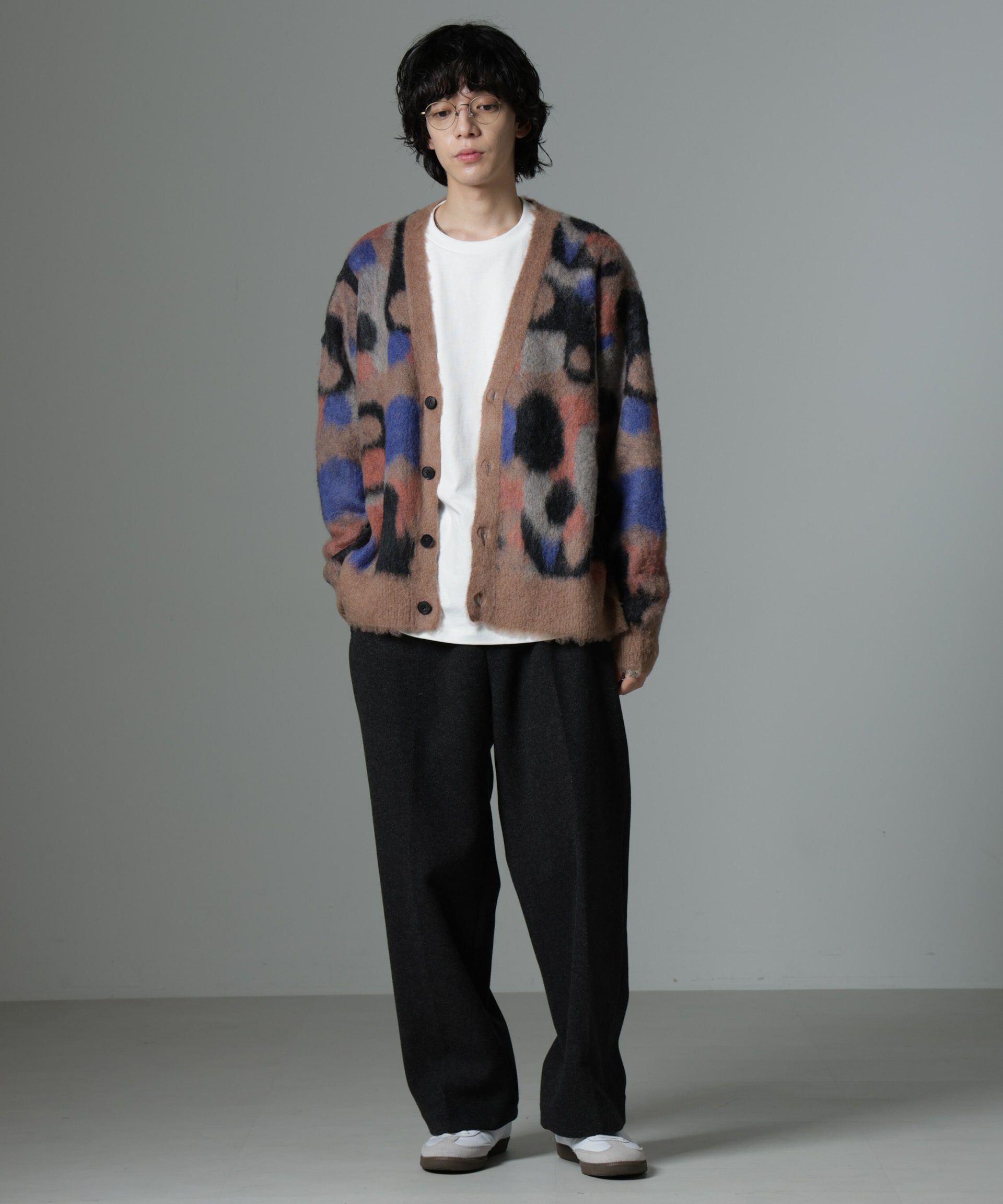 nano･universe「「着るアート」YUTAKA KAWAI モヘヤミックスカーディガン」|ニット・セーター|