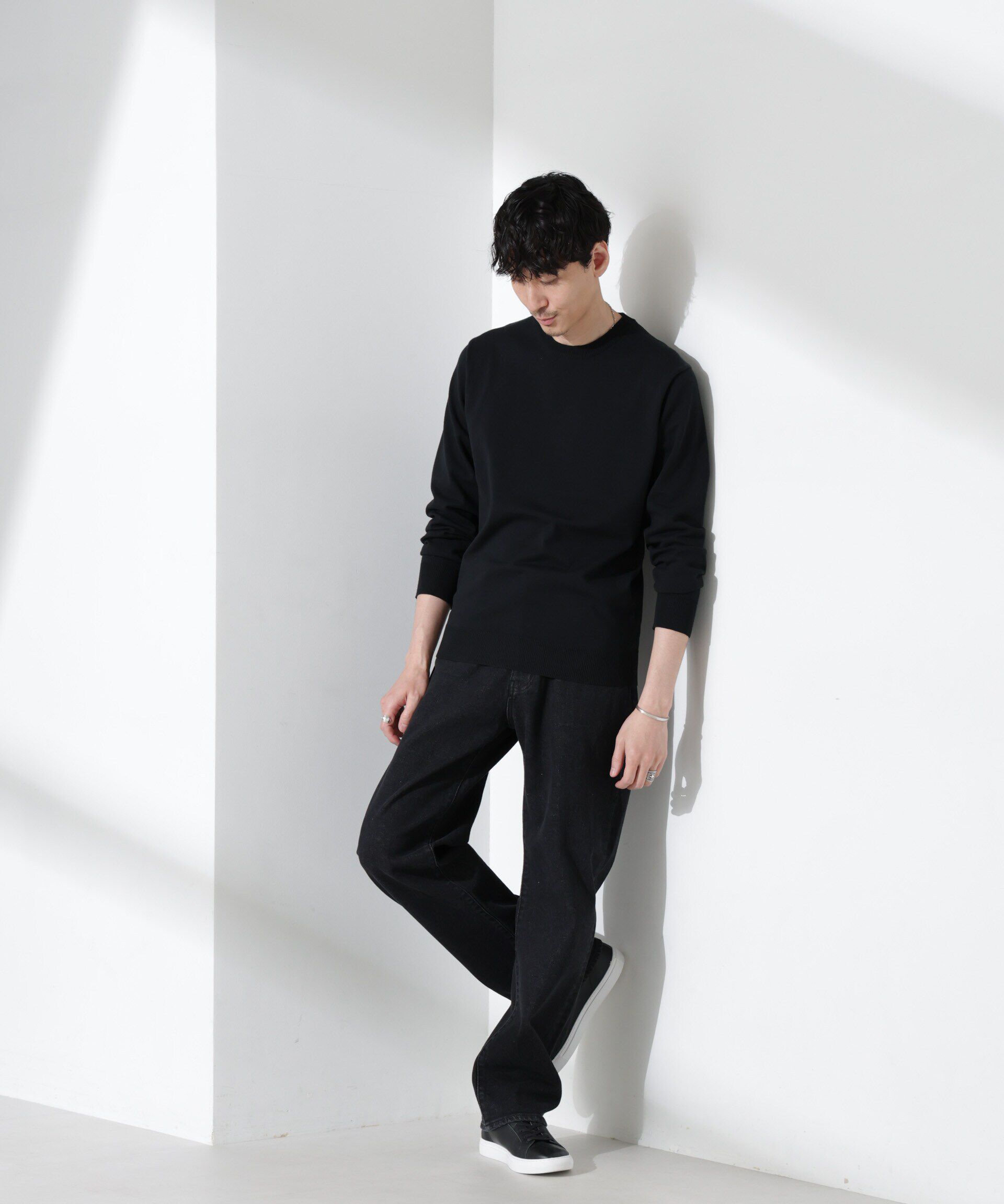 nano･universe「プレーティングスタンダードニット」|ニット・セーター|