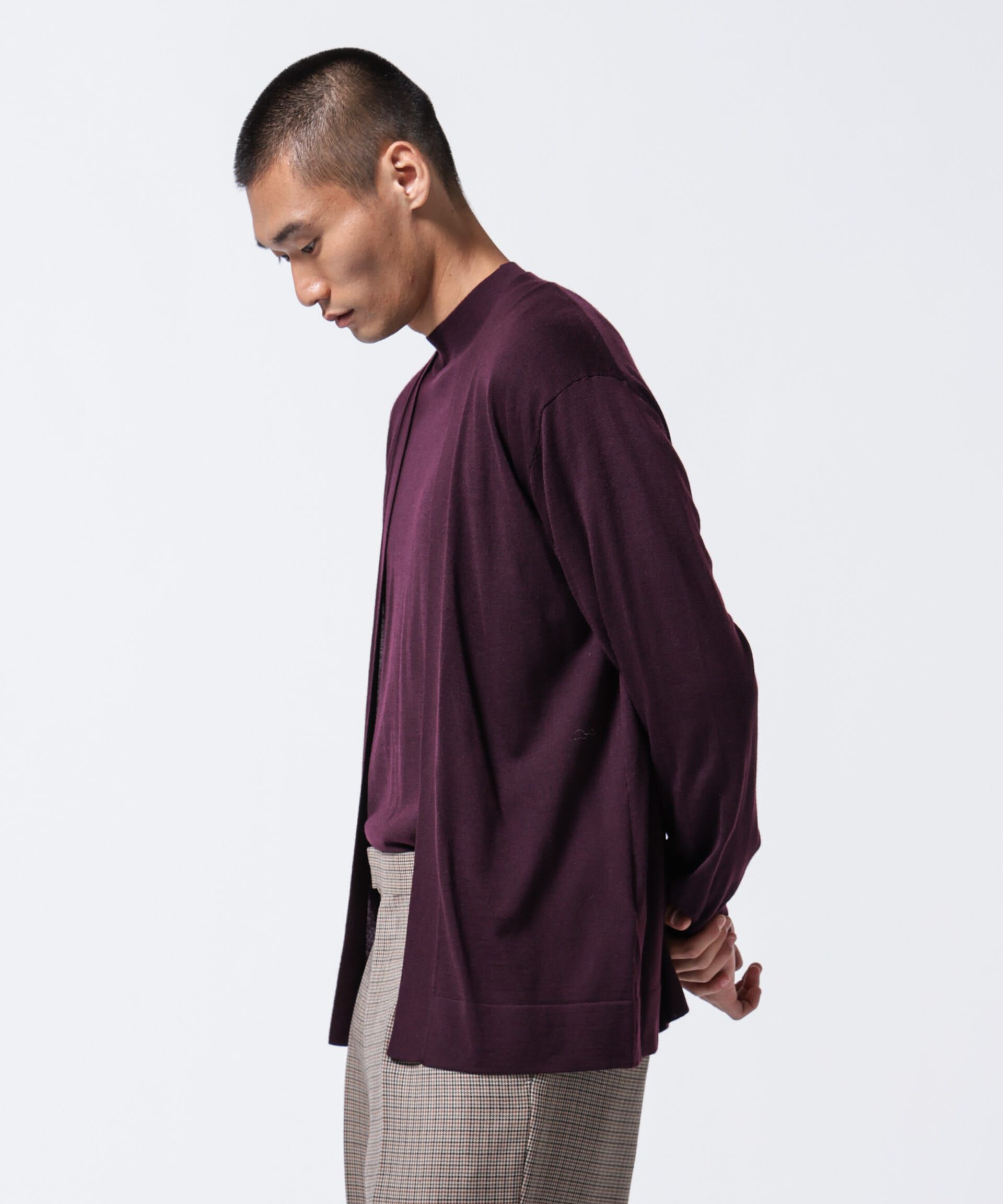 nano･universe「「ASSEMBLANC」BRISBANE カーブスリーブカーディガン」|ニット・セーター|