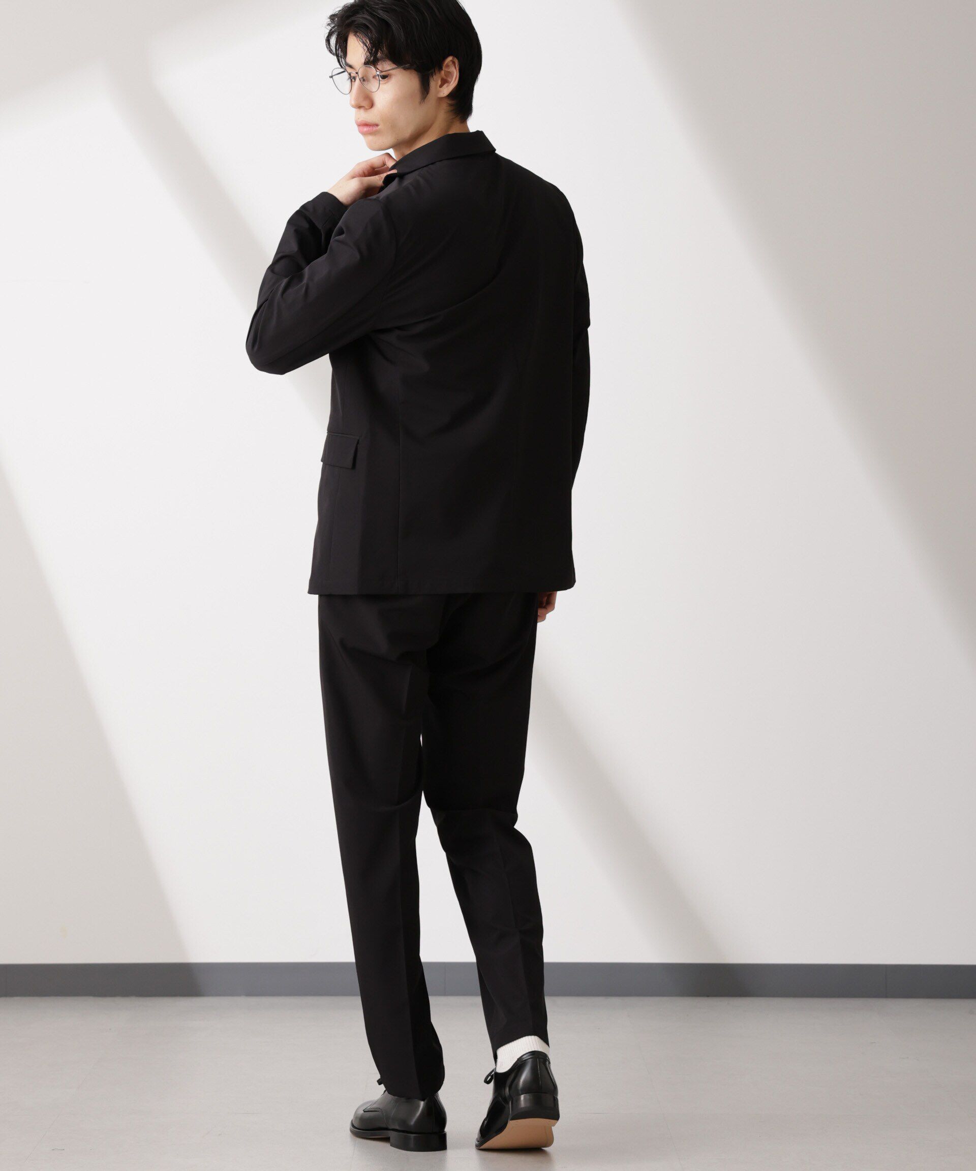 nano･universe「ライトウェイトストレッチ タイトスラックス(セットアップ可)」|チノ|