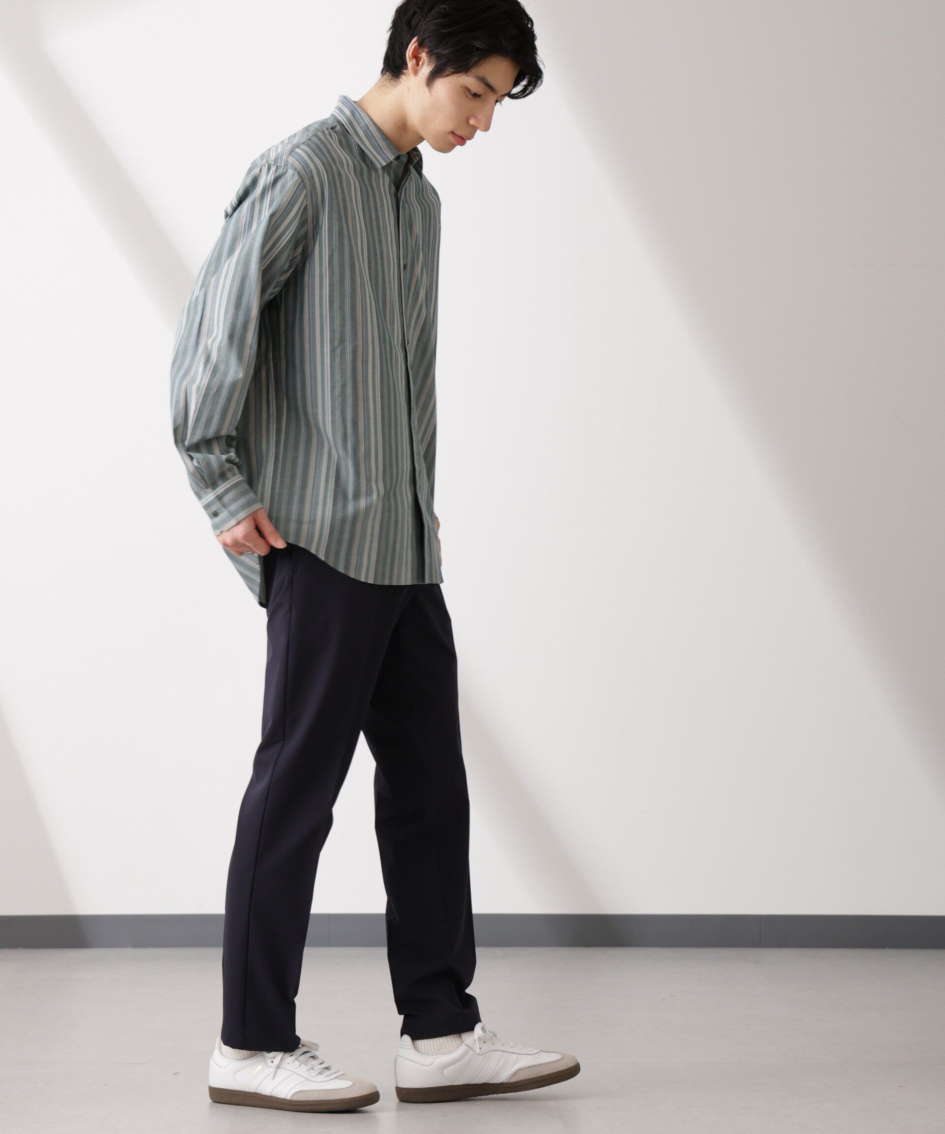 nano･universe「ライトウェイトストレッチ タイトスラックス(セットアップ可)」|チノ|