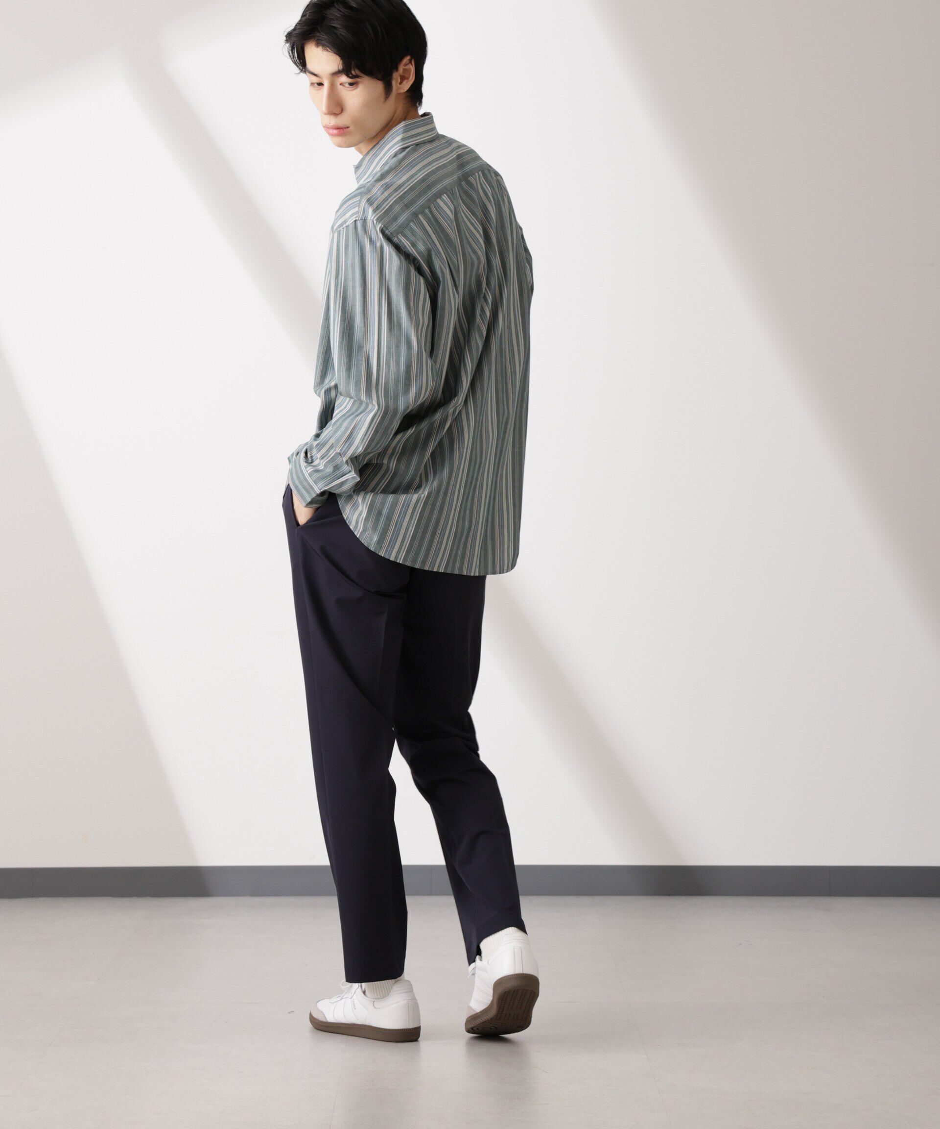 nano･universe「ライトウェイトストレッチ タイトスラックス(セットアップ可)」|チノ|