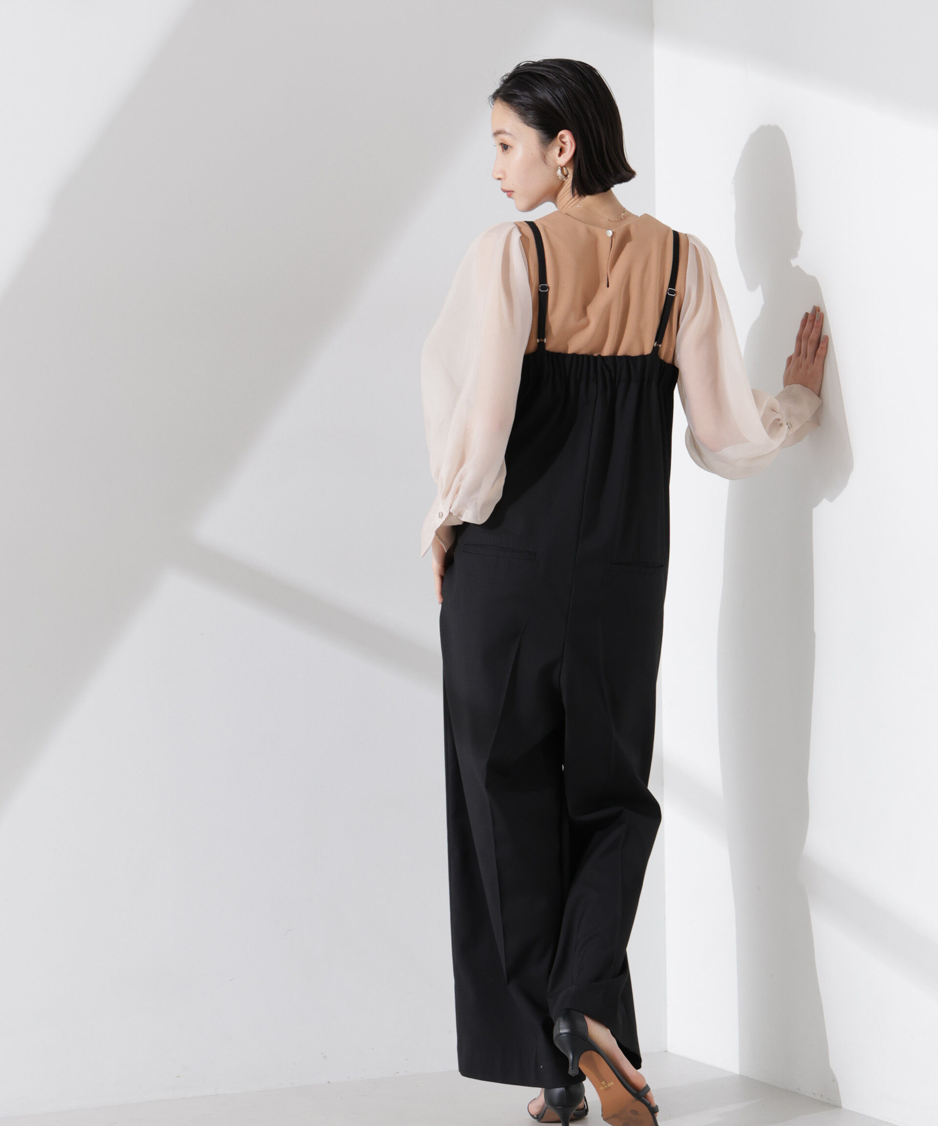 nano･universe「ｵｰｶﾞﾝｼﾞｰｽﾘｰﾌﾞｺﾝﾋﾞｶｯﾄｼﾞｮｰｾﾞｯﾄﾄｯﾌﾟｽ(」|Tシャツ・カットソー|