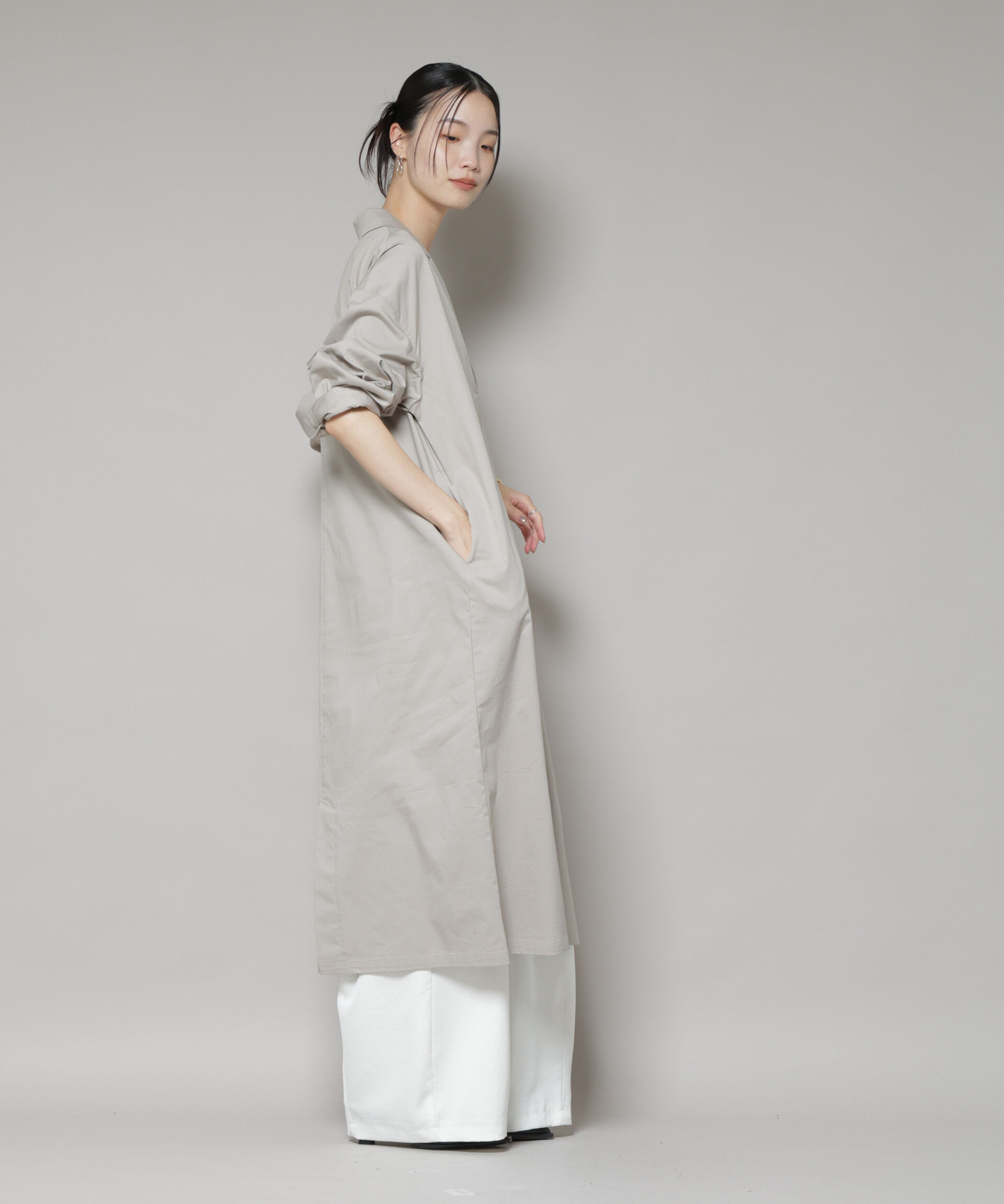 nano･universe「テーラードカラーロングワンピース」|ワンピース|