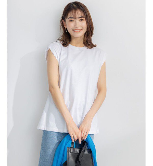 組曲「【洗える】バックパールフレアカットソー」|Tシャツ・カットソー|