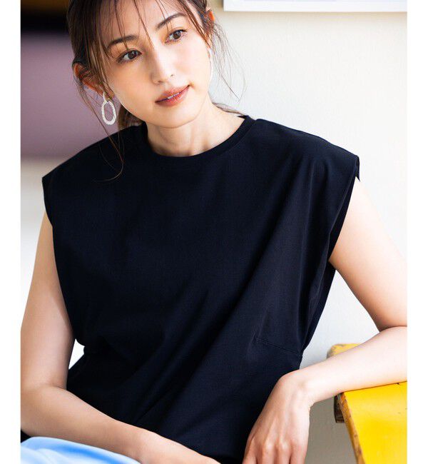 組曲「【洗える】バックパールフレアカットソー」|Tシャツ・カットソー|