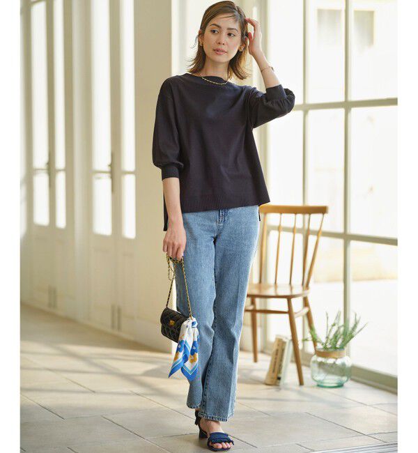 組曲「【WEB限定】セーターマシーン リラクシーニットTシャツ」|Tシャツ・カットソー|