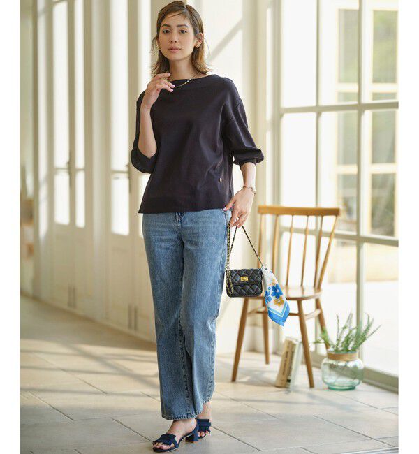 組曲「【WEB限定】セーターマシーン リラクシーニットTシャツ」|Tシャツ・カットソー|