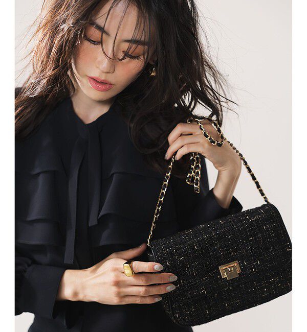 組曲「【KUMIKYOKU NAVY】コンフォータブルドレープ フリルブラウス」|シャツ・ブラウス|