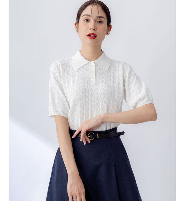 組曲「ポロ襟 ニットプルオーバー」|ニット・セーター|