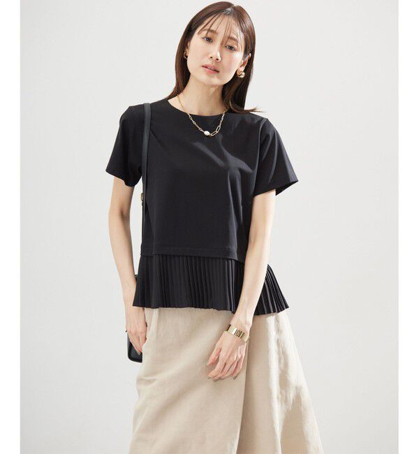 組曲「クールプレーティング天竺プリーツ カットソー」|Tシャツ・カットソー|