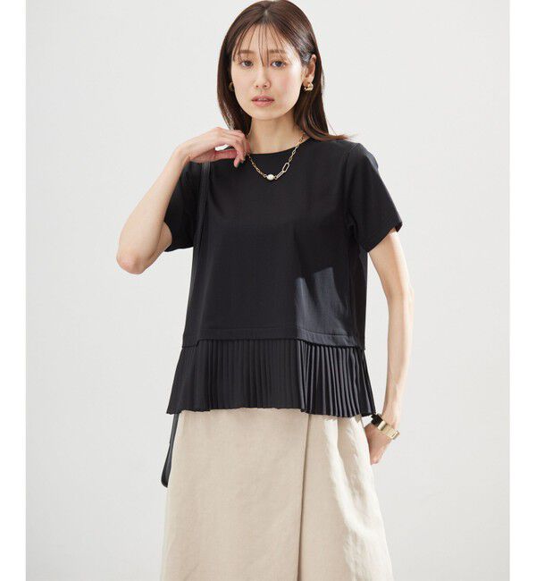 組曲「クールプレーティング天竺プリーツ カットソー」|Tシャツ・カットソー|