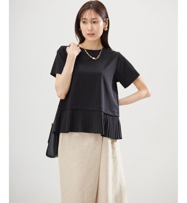 組曲「クールプレーティング天竺プリーツ カットソー」|Tシャツ・カットソー|