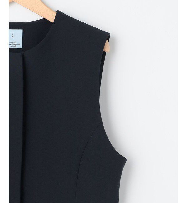 組曲「【KUMIKYOKU NAVY】コンフォータブルドレープ ジレ」|ベスト・ジレ|