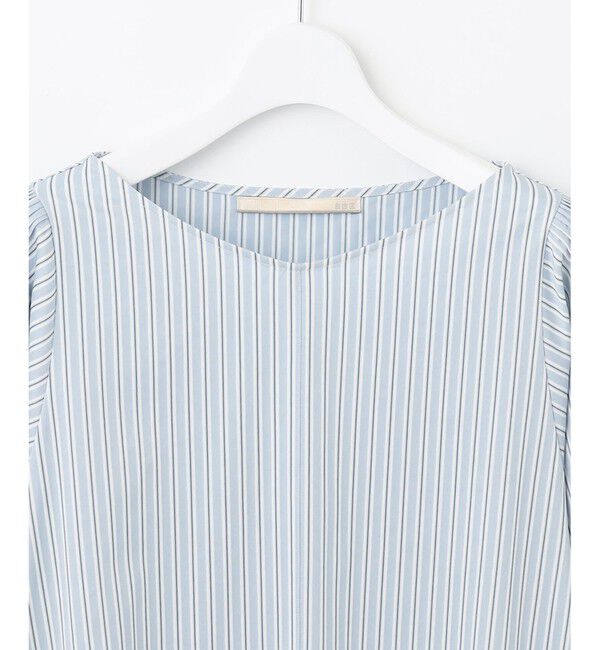 自由区「【XSサイズ～/洗える】ストレッチシャーティング ブラウス」|Tシャツ・カットソー|