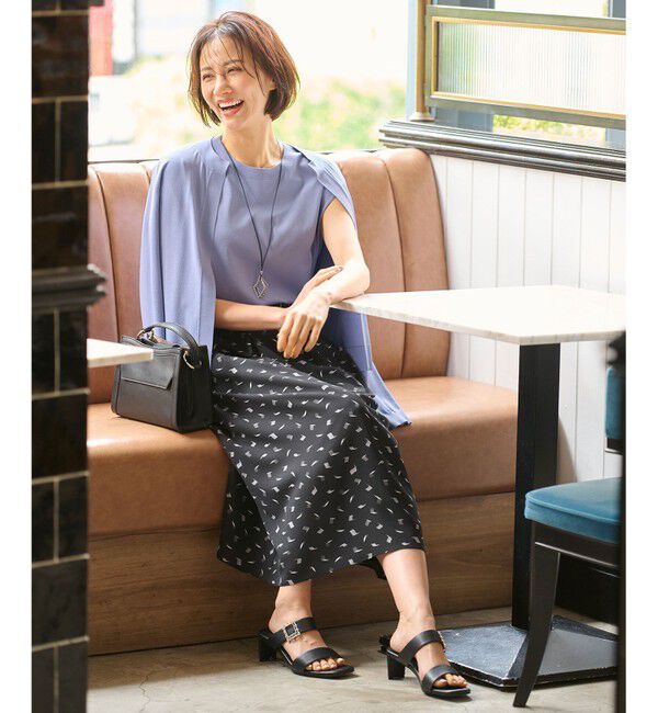 自由区「【洗える・XSサイズあり】クレープストレッチ カーディガン」|カーディガン|