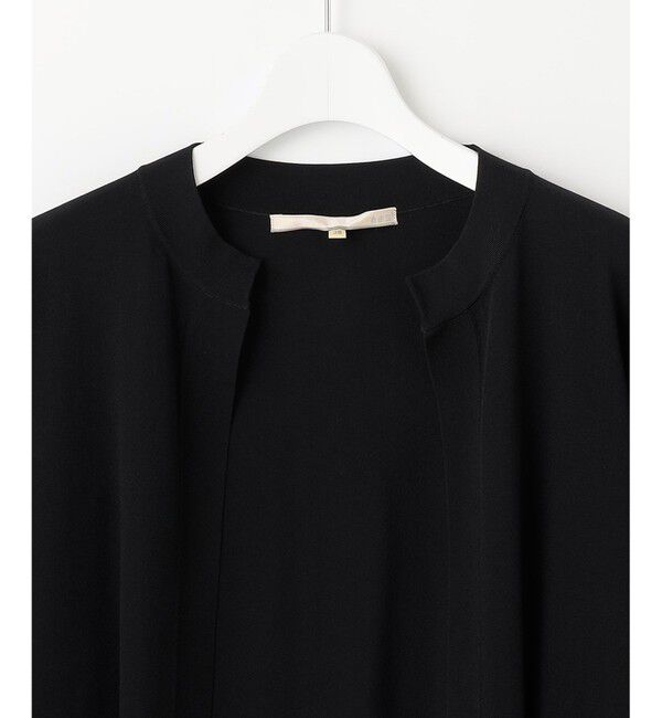 自由区「【洗える・XSサイズあり】クレープストレッチ カーディガン」|カーディガン|