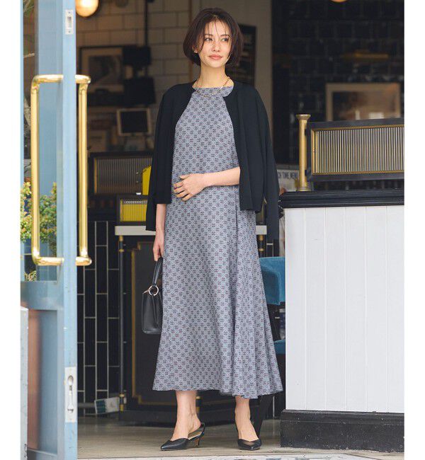 自由区「【洗える・XSサイズあり】クレープストレッチ カーディガン」|カーディガン|