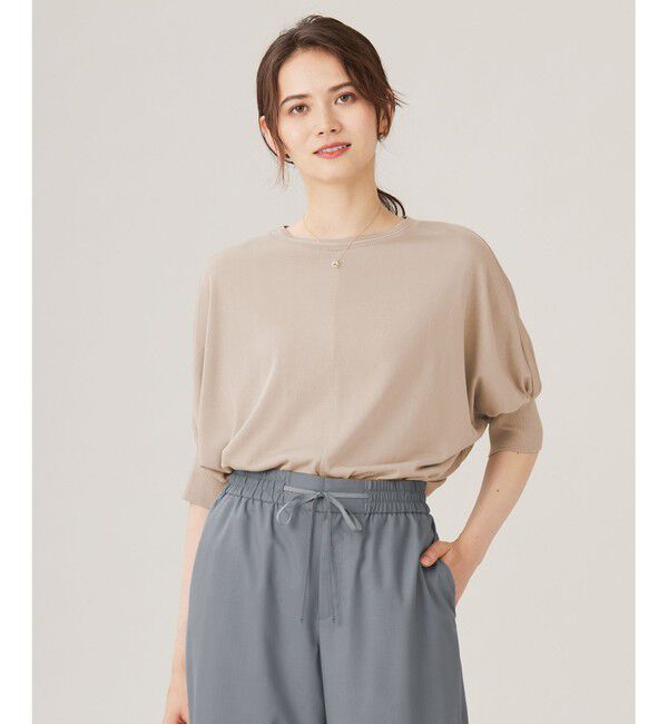 自由区「【カタログ掲載・洗える】ドルマンスリーブ カットソー」|Tシャツ・カットソー|サンド