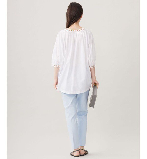 自由区「【洗える】コード刺繍 カットソー」|Tシャツ・カットソー|