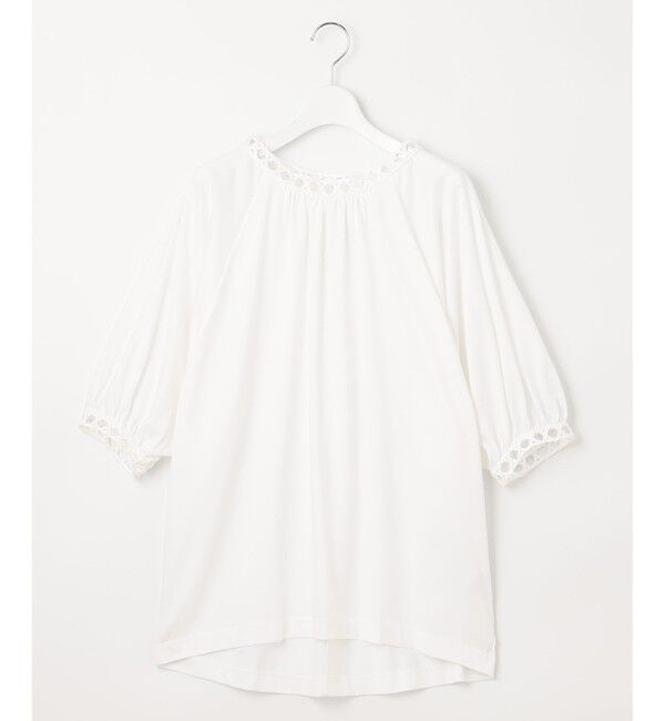 自由区「【洗える】コード刺繍 カットソー」|Tシャツ・カットソー|