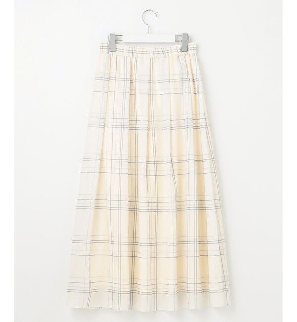 自由区「【SHIHOさん着用・洗える】エアリーウィンドウペンチェックプリント スカート」|スカート|