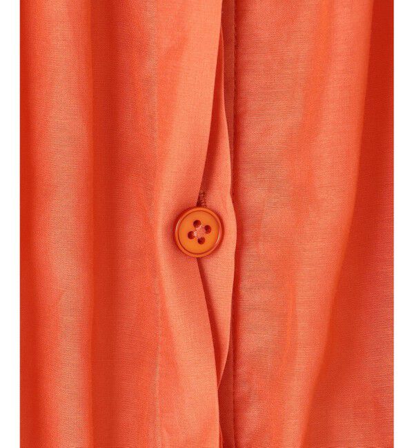 自由区「【カタログ掲載・洗える】シルクコットンローンフレンチスリーブ ブラウス」|シャツ・ブラウス|