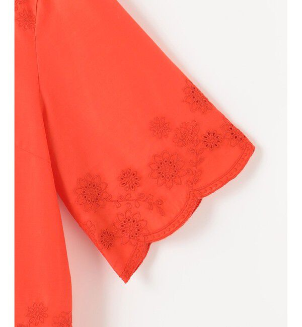 自由区「【カタログ掲載・接触冷感・洗える】エンブロイダリーローンシャツ ブラウス」|シャツ・ブラウス|