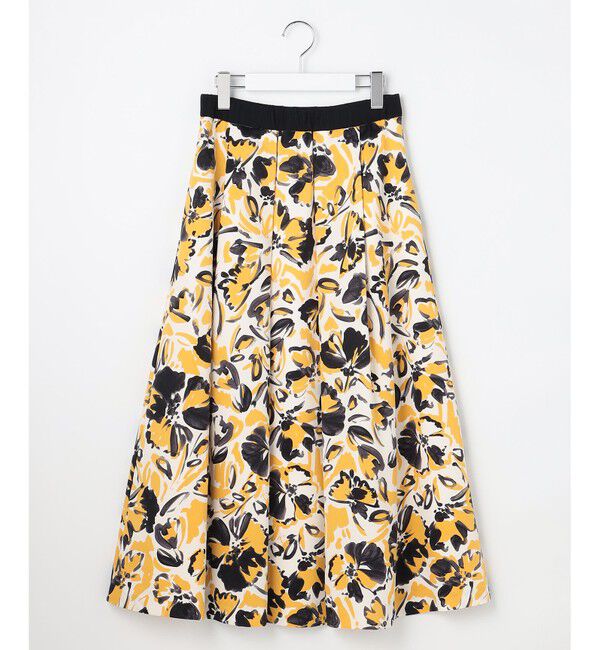 自由区「【SHIHOさん着用】アートタッチフラワープリント スカート」|スカート|