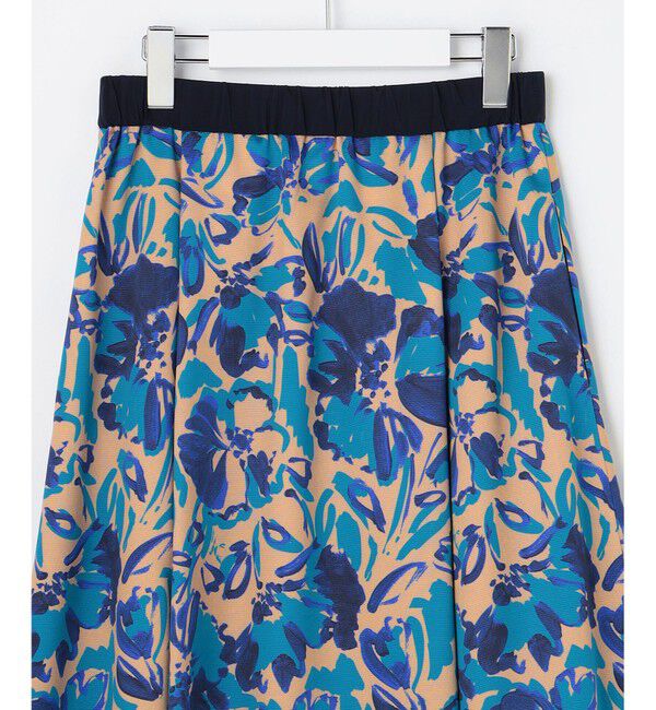 自由区「【SHIHOさん着用】アートタッチフラワープリント スカート」|スカート|