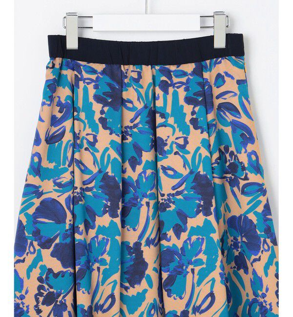 自由区「【SHIHOさん着用】アートタッチフラワープリント スカート」|スカート|