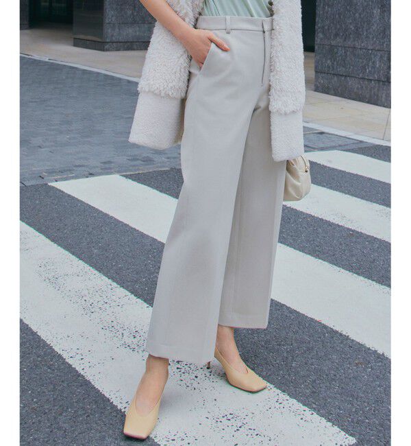 23区「【CLASSY.2月号掲載/洗える】TRストレッチギャバ ワイドパンツ」|その他|アイボリー系