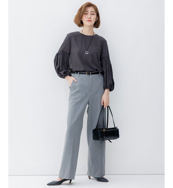 23区「【CLASSY.2月号掲載/洗える】TRストレッチギャバ ワイドパンツ」|その他|