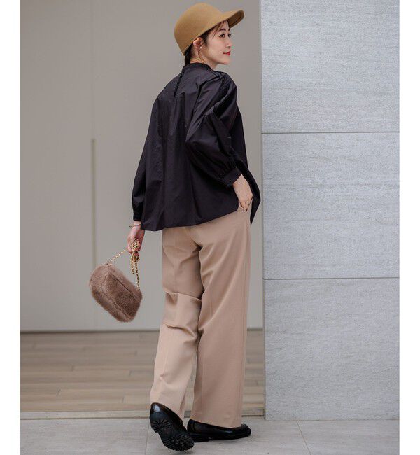 23区「【CLASSY.2月号掲載/洗える】TRストレッチギャバ ワイドパンツ」|その他|