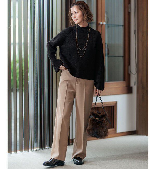 23区「【CLASSY.2月号掲載/洗える】TRストレッチギャバ ワイドパンツ」|その他|