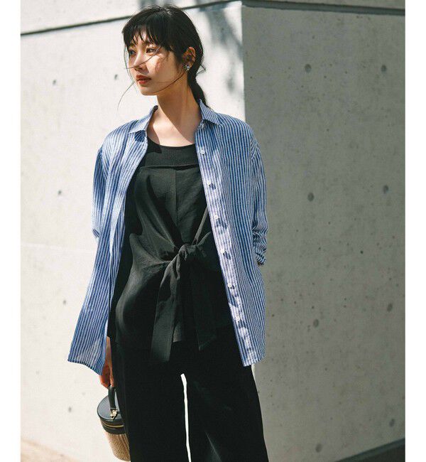 23区「【CLASSY.6月号掲載/洗える】リネンレーヨンストレッチ ワイドパンツ」|その他|