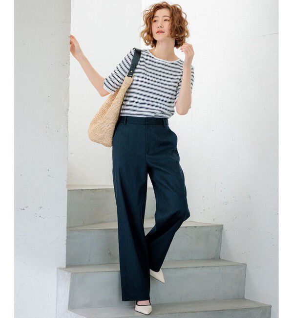 23区「【CLASSY.6月号掲載/洗える】リネンレーヨンストレッチ ワイドパンツ」|その他|