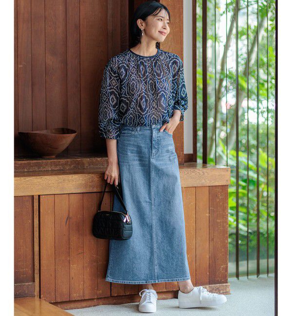 23区「【Oggi3月号掲載/新色追加/洗える】23区DENIM ストレッチ デニムスカート」|スカート|