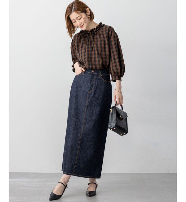 23区「【Oggi3月号掲載/新色追加/洗える】23区DENIM ストレッチ デニムスカート」|スカート|