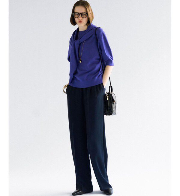 23区「【接触冷感/UVカット/吸水速乾】ストレッチジョーゼット ワイド パンツ」|その他|